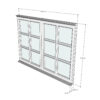 VENTANA DOBLE 130 x 92,5