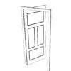 PUERTA MADERA 89 x 207 - Imagen 3