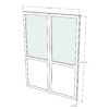 PUERTA DOBLE 150 x 203
